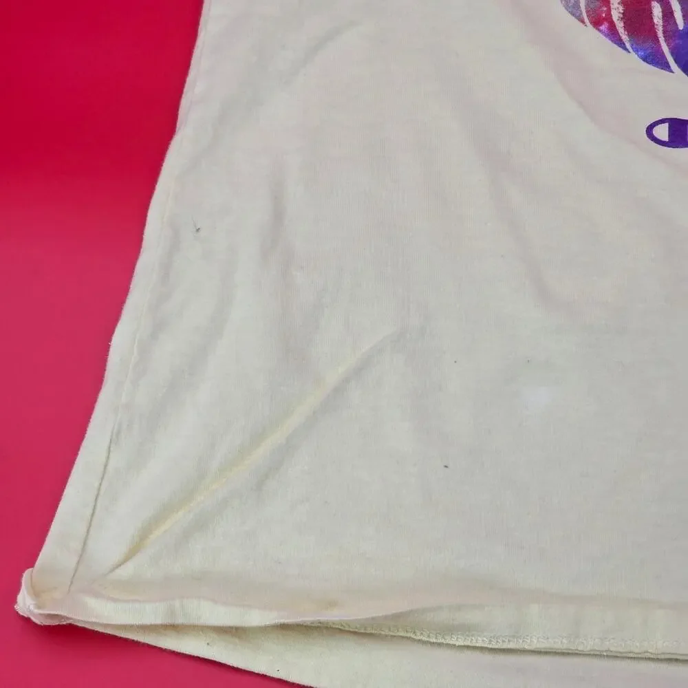 Champion Graphic T-Shirt‎ Keep Your Mind Open Rainbow Psychedelic Print Size L - Picture 9 of 15